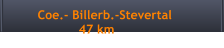 Coe.- Billerb.-Stevertal                   47 km